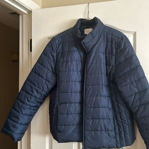 Beautiful blue puffer jacket